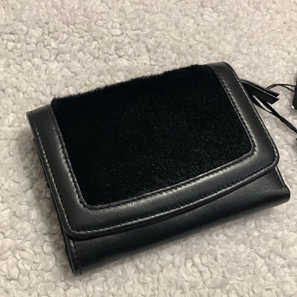 Jasper Conran Genuine Leather with Fur Wallet - Picture 1 of 17